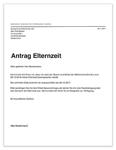 Antrag Auf Elternzeit 2020 So Geht S Wichtige Infos Gratis Muster