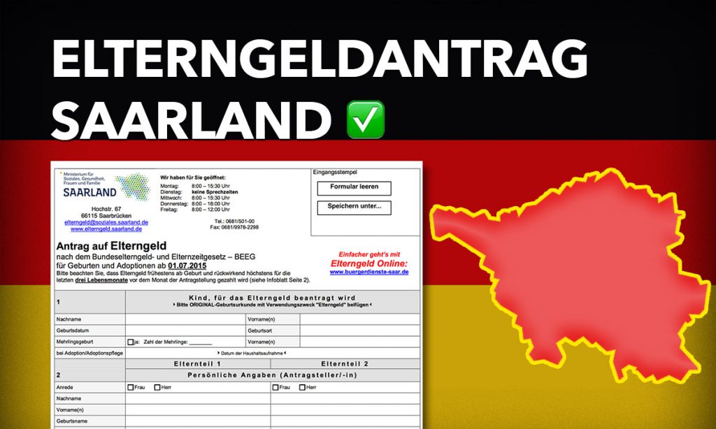 Elterngeldantrag in Saarland stellen